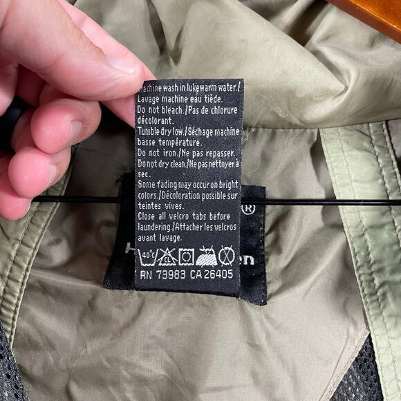 Helly Hansen Packable Wind Jacket Men's XL Green Full Zip Pockets Mesh Nylon - Picture 6 of 10